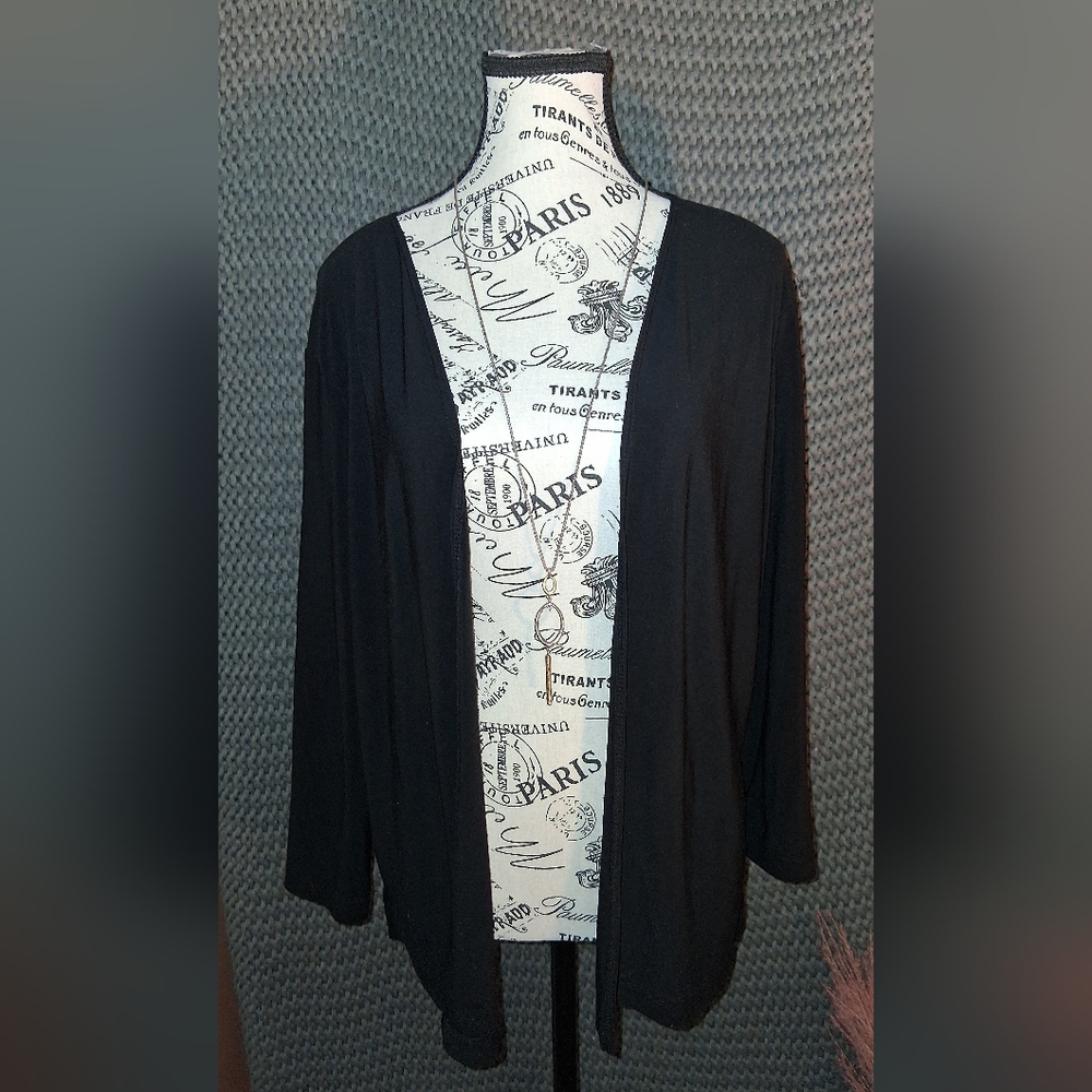 KC Stevens Woman's Black Shrug